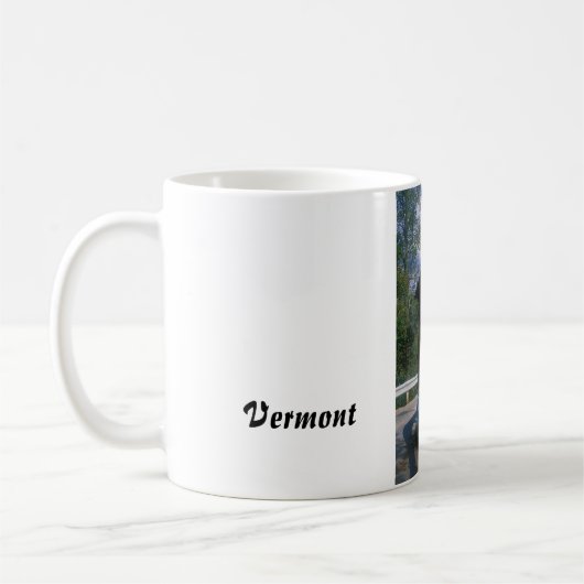 Überdachte Brücke Vermont Kaffeetasse (Links)