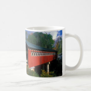 Überdachte Brücke Vermont Kaffeetasse