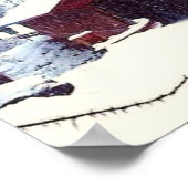 ÜBERDECKTE BRÜCKE IM WINTER POSTER (Ecke)