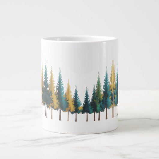 Überdeckte Tasse mit skandinavischen Waldbewohnern (Vorderseite)