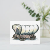 Überdeckter Wagen Postkarte (Stehend Vorderseite)