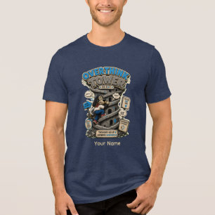 Überdenke-Universum Personalisiertes Lustiges Über Tri-Blend Shirt
