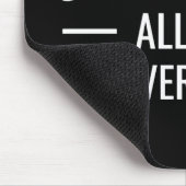 Überdenken den ganzen Tag Mousepad (Ecke)