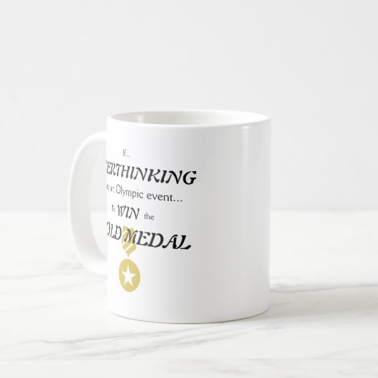 Überdenken der Goldmedaille Kaffeetasse (Vorderseite Links)