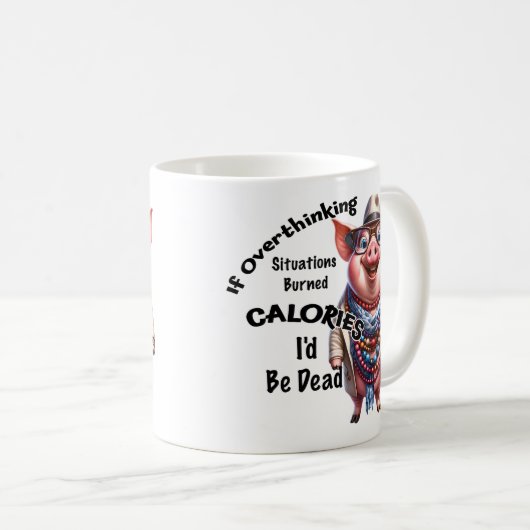 Überdenken der Schweinezucht Kaffeetasse (VorderseiteRechts)