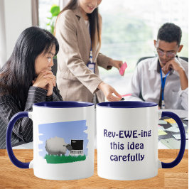 Überdenken dieser Idee sorgfältig Tasse