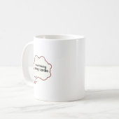 Überdenken Funny Kaffeetasse (Vorderseite Links)