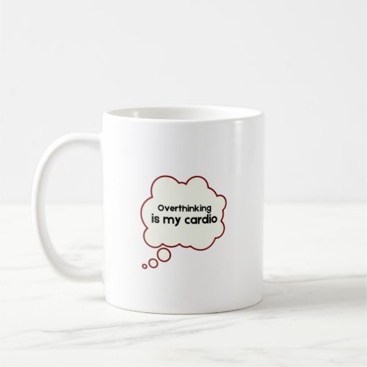 Überdenken Funny Kaffeetasse (Links)