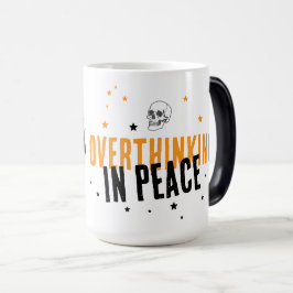 Überdenken in Frieden - Zen Skeleton Spooky Season Verwandlungstasse