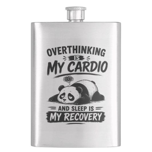 Überdenken Ist Mein Cardio Flachmann (Vorderseite)
