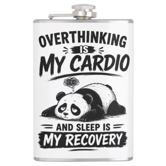 Überdenken Ist Mein Cardio Flachmann (Vorderseite)