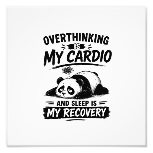 Überdenken Ist Mein Cardio Fotodruck (Vorne)