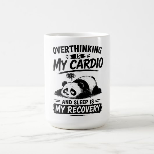 Überdenken Ist Mein Cardio Kaffeetasse (Mittel)