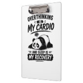 Überdenken Ist Mein Cardio Klemmbrett (Links)