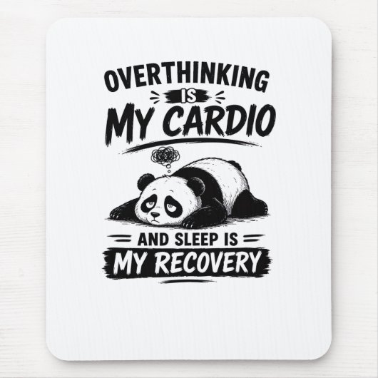 Überdenken Ist Mein Cardio Mousepad (Vorne)