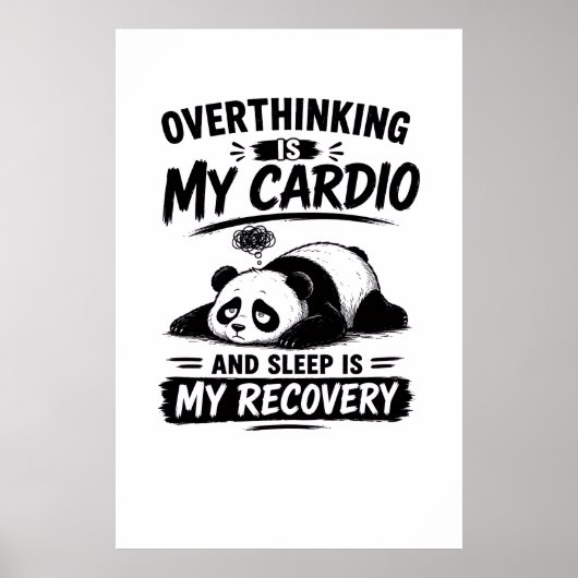 Überdenken Ist Mein Cardio Poster (Vorne)