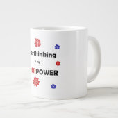 Überdenken Jumbo-Tasse (Vorderseite Rechts)