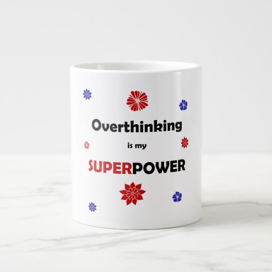 Überdenken Jumbo-Tasse (Vorderseite)