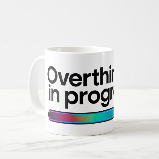 Überdenken Kaffeetasse (Vorderseite Links)