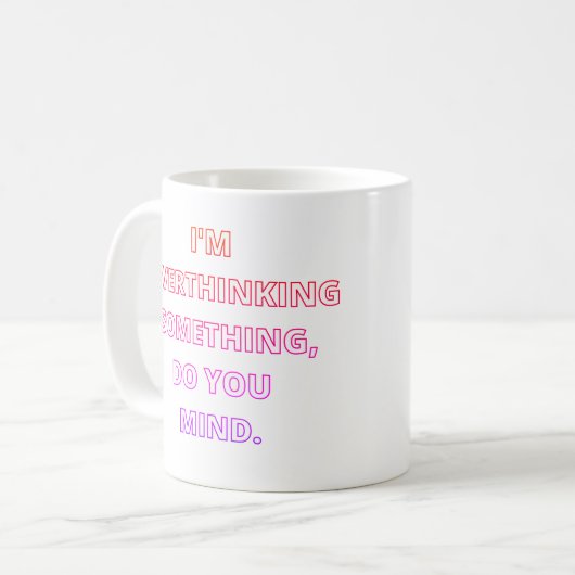 Überdenken Kaffeetasse (Vorderseite Links)