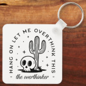 Überdenken lustiger Zitate Schlüsselanhänger (Rückseite)