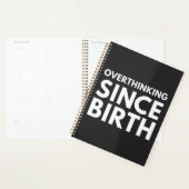 ÜBERDENKEN SEIT DER GEBURT FUNNY HUMOR TYPOGRAPHIE PLANER (Anzeige)