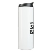 ÜBERDENKEN SEIT DER GEBURT FUNNY HUMOR TYPOGRAPHIE THERMOSBECHER (Nach links gedreht)