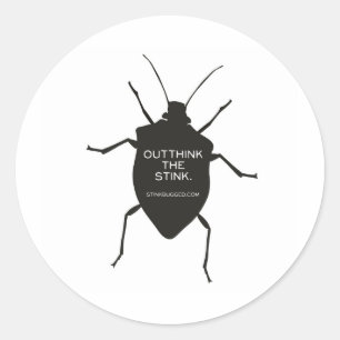 Überdenken Sie den Stink (Bug) Runder Aufkleber
