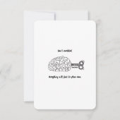 Überdenken Sie nicht, es ist in Ordnung - Flachkar (Vorderseite)