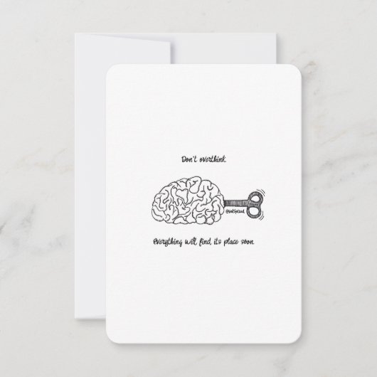 Überdenken Sie nicht, es ist in Ordnung - Flachkar (Vorderseite)