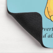 Überdenken und hungrige Orangenkatze Mousepad (Ecke)