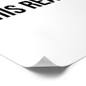 Überdenken von Joke lustiges Sprichwort Überanalys Poster (Ecke)