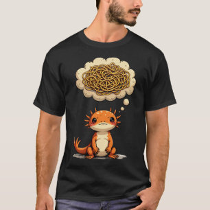 Überdenkender Axolotl Lustige Zitate Introvertiert T-Shirt