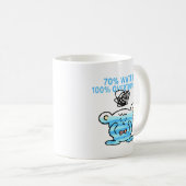 Überdenkender-Bär-Tasse – 70% Wasser, 100% Gedanke Kaffeetasse (VorderseiteRechts)
