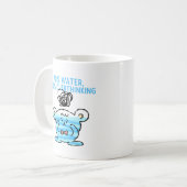 Überdenkender-Bär-Tasse – 70% Wasser, 100% Gedanke Kaffeetasse (Vorderseite Links)