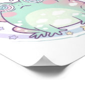 Überdenkender-Frosch-Plakat Bunte Ästhetik Frosch  Poster (Ecke)