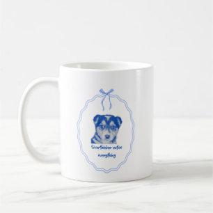 Überdenker bemerken alles Süße Hund Kaffeetasse