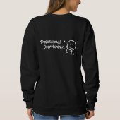 Überdenker Humor Langarmshirt Sweatshirt (Rückseite)