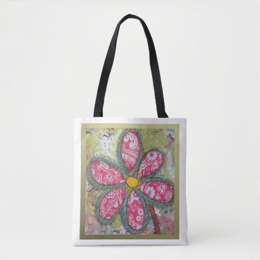 Überdimensionale Blumen-Tasche Tasche (Vorderseite)