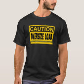 Überdimensionale Vorsicht T-Shirt (Vorderseite)