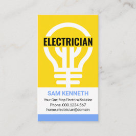 Überdimensionaler Gelbbulb-Signage-Electrical-Cont Visitenkarte