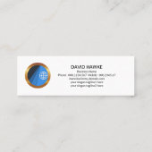 Überdimensionales farbiges Logistikmotiv Mini Visitenkarte (Rückseite)