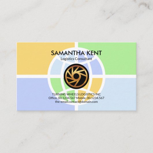 Überdimensionierte globale Logistikmodi-Transportd Visitenkarte (Vorderseite)