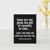 Überdosierung Bewusstsein Addiction Erholung Karte (Gelbe Blume)