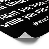 Überdosierung Bewusstsein Addiction Erholung Poster (Ecke)