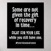 Überdosierung Bewusstsein Addiction Erholung Poster (Vorne)