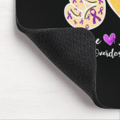 Überdosierung Bewusstsein Frieden Liebe Herz Ribbo Mousepad (Ecke)