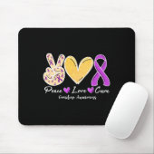 Überdosierung Bewusstsein Frieden Liebe Herz Ribbo Mousepad (Mit Mouse)