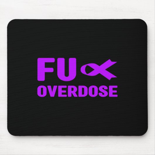 Überdosierung - Bewusstsein für die Sucht Mousepad (Vorne)