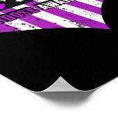 Überdosierung Bewusstsein für Lila Multipler Skler Poster (Ecke)